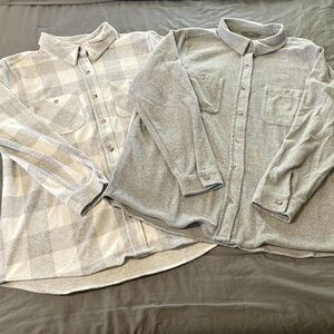 Bundle of Cozy button down shirts sz large